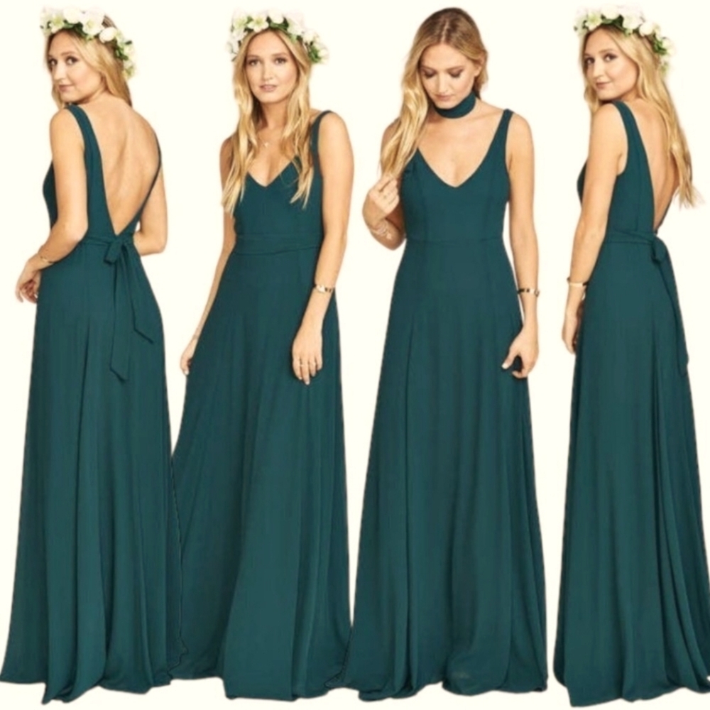 Show Me Your MuMu Elegant Green Maxi Dress